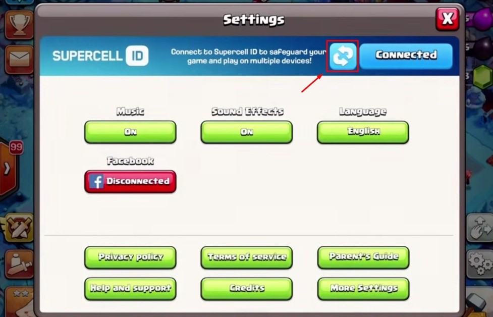 CoC - Refresh Settings