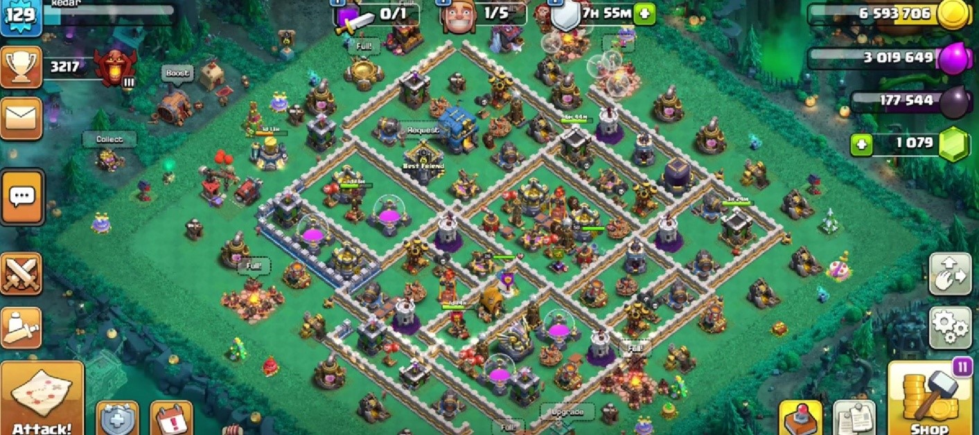 Level 129 CoC Base